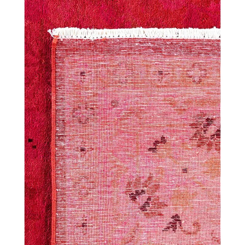 Vibrance, One-of-a-Kind Hand-Knotted Area Rug - Pink, 6' 0" x 9' 3" - 6' 0" x 9' 3"