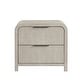 preview thumbnail 9 of 10, Roundhill Furniture Tavari Contemporary 2-Drawer Wood Nightstand, Light Gray