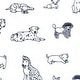 preview thumbnail 5 of 3, Kids Rule 3-Piece Dog Sketch Sheet Set | 1 Twin Flat Sheet, 1 Twin Fitted Sheet & 1 Queen Pillowcase