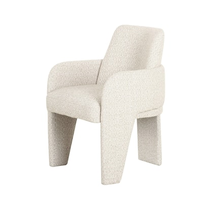 Brown/Beige Fabric Upholstered Wood Frame Dining Chair, Sturdy Dining Chair for Dining Rooms - 22.75