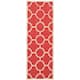 SAFAVIEH Courtyard Maryanne Indoor/ Outdoor Waterproof Patio Backyard Rug - 2'3" x 6'7" Runner - Red