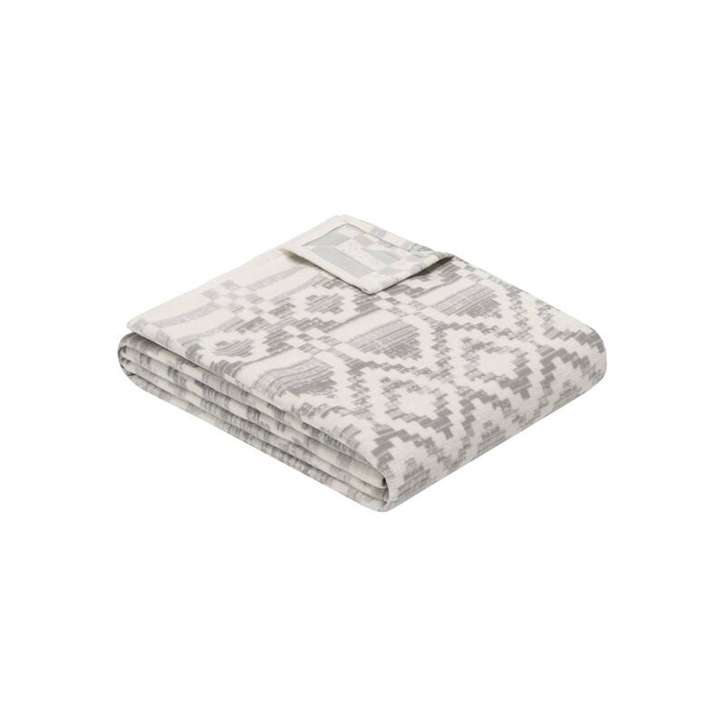 IBENA Neutral Ethnic Pure Cotton Throw Blanket 'Amora'