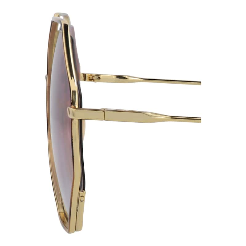 Chloé Square-Frame Metal Sunglasses