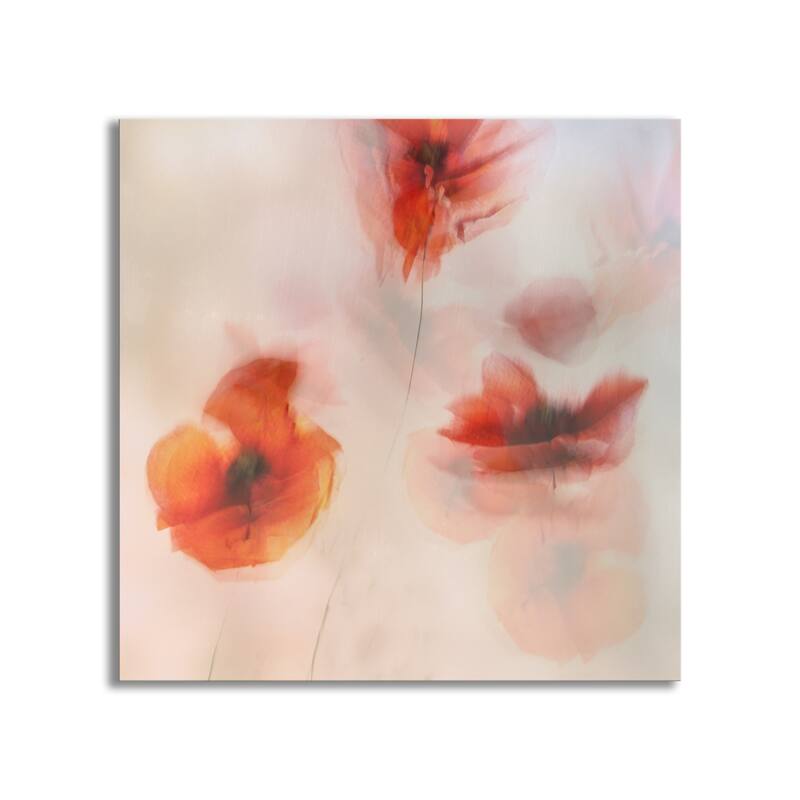 "Painted Poppies" Framed Print 2-Piece Wall Art by Nel Talen