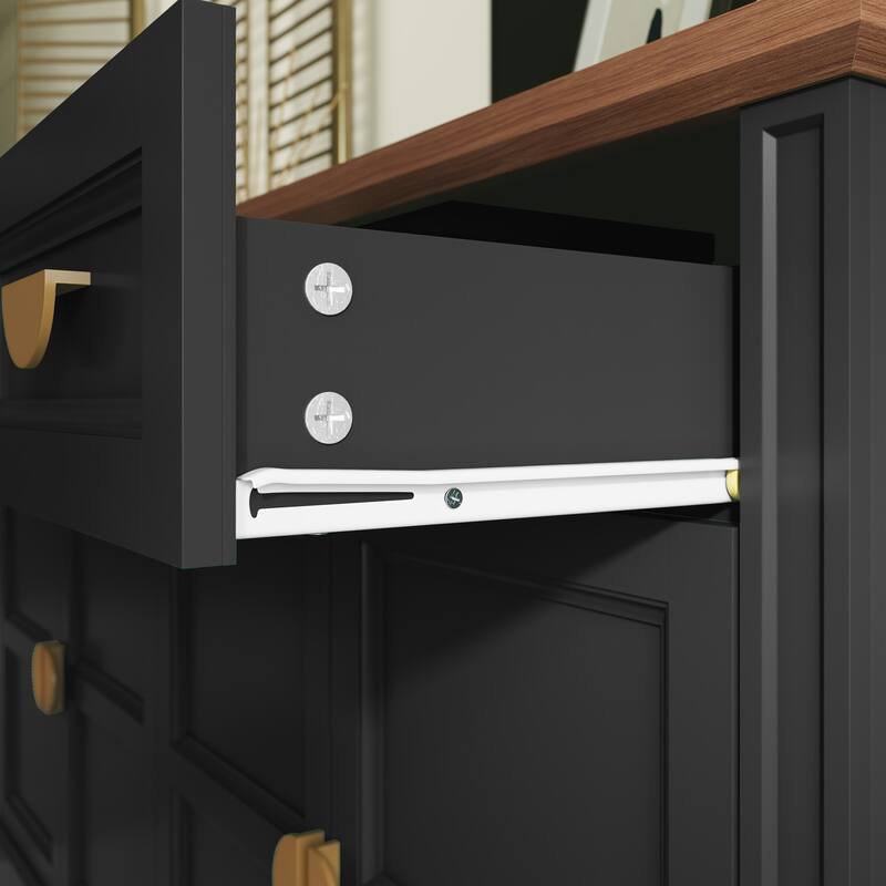 59'' W Sideboard with 3 Drawers, 4-Door Storage Cabinet