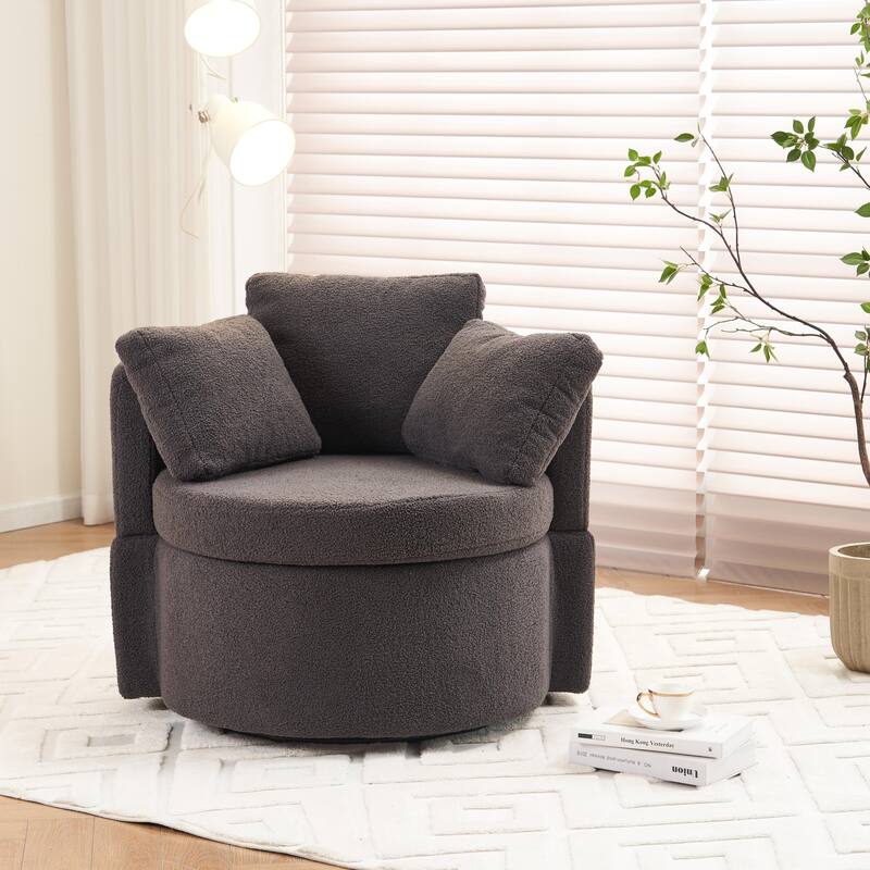 Multifunctional Teddy Fabric Chair for Living Room