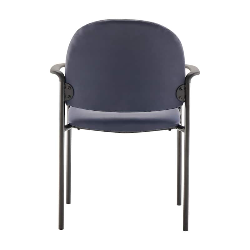 Comfort Stackable Steel Side Reception Chair with Arms - 23.5"D x 23.75"W x 33.25"H