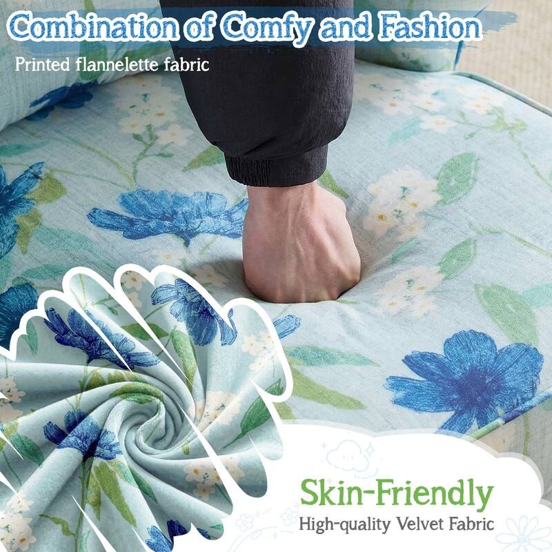 Mid Century Modern Upholstered Reading Chair with Lumbar Pillow, Gold Metal Legs, Small Space Friendly for Living Room Bedroom