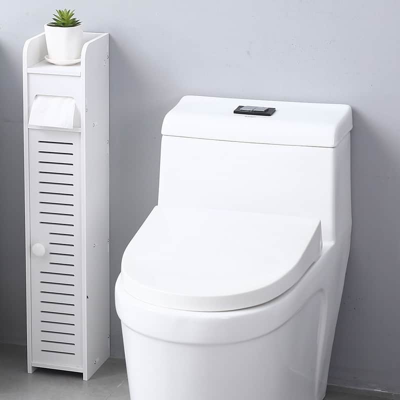 Small Bathroom Storage Toilet Paper Storage Corner Floor On