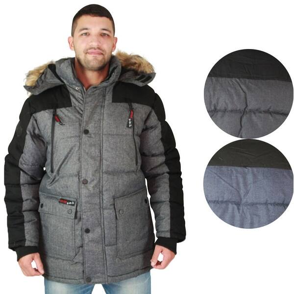 Shop Canada Weather Gear Men S Faux Down Goose Heavy Weight Parka