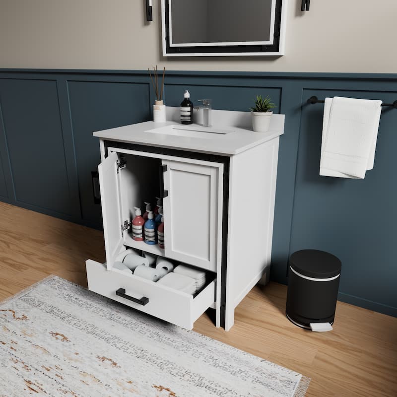 Ziva Bath Vanity No Top and Mirror