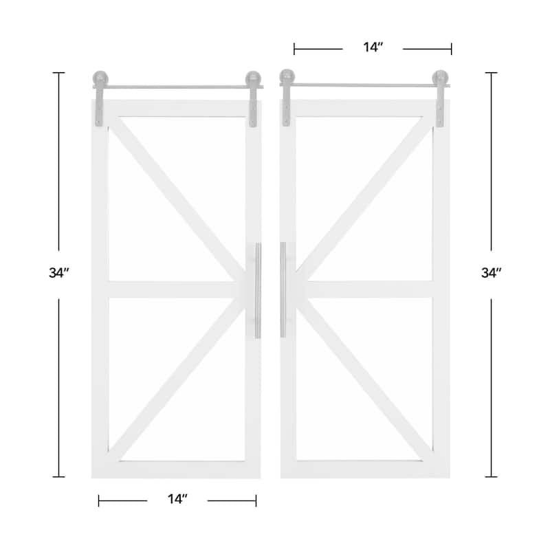FirsTime & Co. 2-pc. Wooden Barn Door Wall Plaque Set