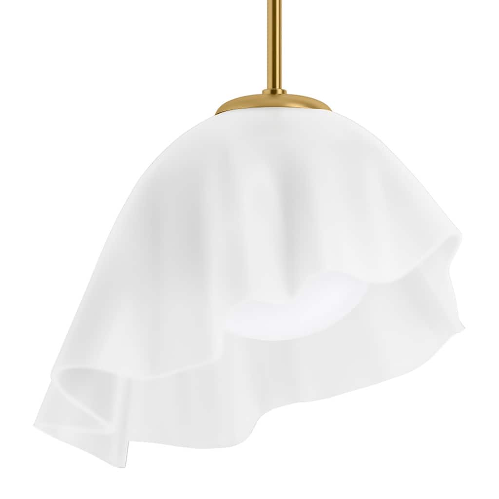 Kohler Lighting 32695-PELED Landshapes 15" Wide LED Abstract Pendant