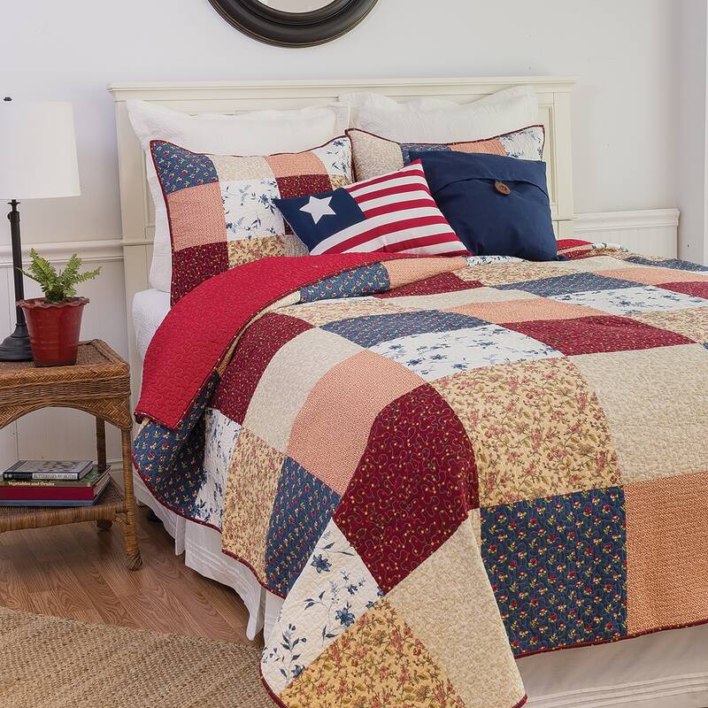 Liberty Cotton Quilt Set - 3 Piece - King