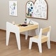 preview thumbnail 4 of 9, Wooden Kids Table Set with One Chair