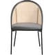 preview thumbnail 7 of 54, Urbane Modern Stylish Dining Chair with Vinyl Fabric Seat and Wicker Back for Dining Room & Kitchen, Set of 4