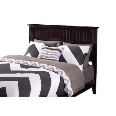 Coastal Beadboard Wood Headboard with Tongue and Groove Panels and USB Charger for a Cottage-Inspired Bedroom