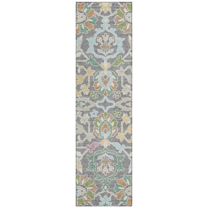 Machine Washable Indoor/ Outdoor Traditional Blanca Chantille Rug