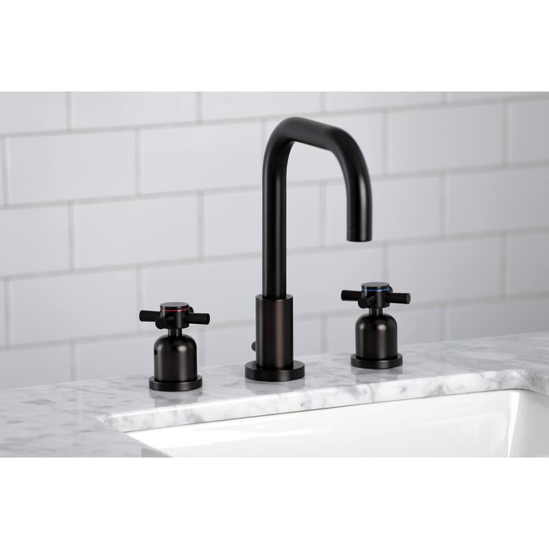 Concord Widespread Bathroom Faucet with Brass Pop-Up