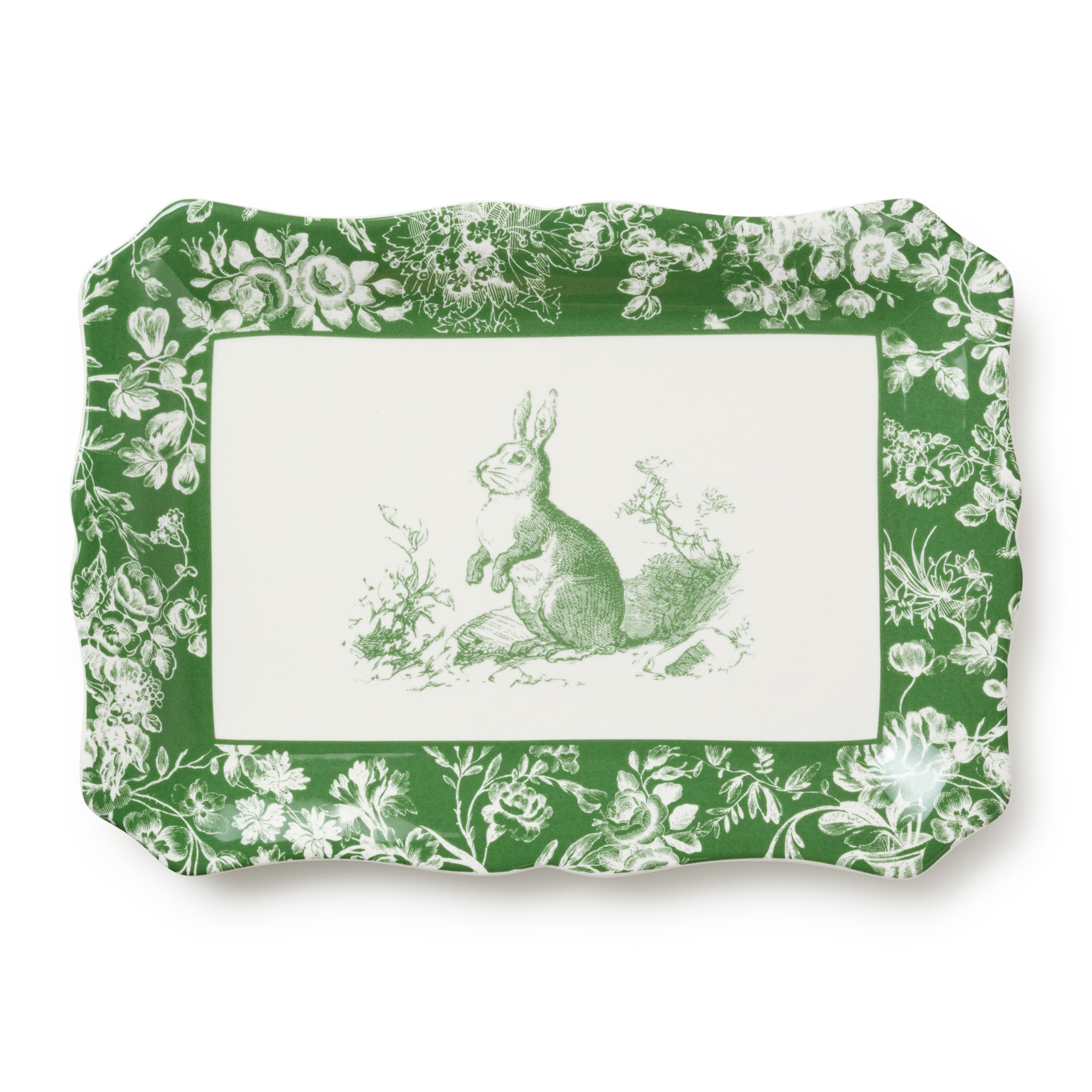 Certified International Le Jardin Rectagular Platter 13.75 x 9.75 - 13.75"W x 9.75"D x 1.125"H