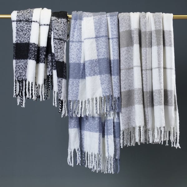 slide 2 of 12, Plaid Soft Throw
