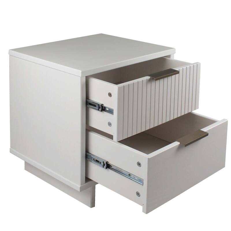 Manhattan Comfort 2-Piece Granville Modern Solid Wood Standard Dresser and Nightstand Set