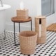 preview thumbnail 2 of 15, Household Essentials 3-Piece Wicker Bath Accessory Set, Natural
