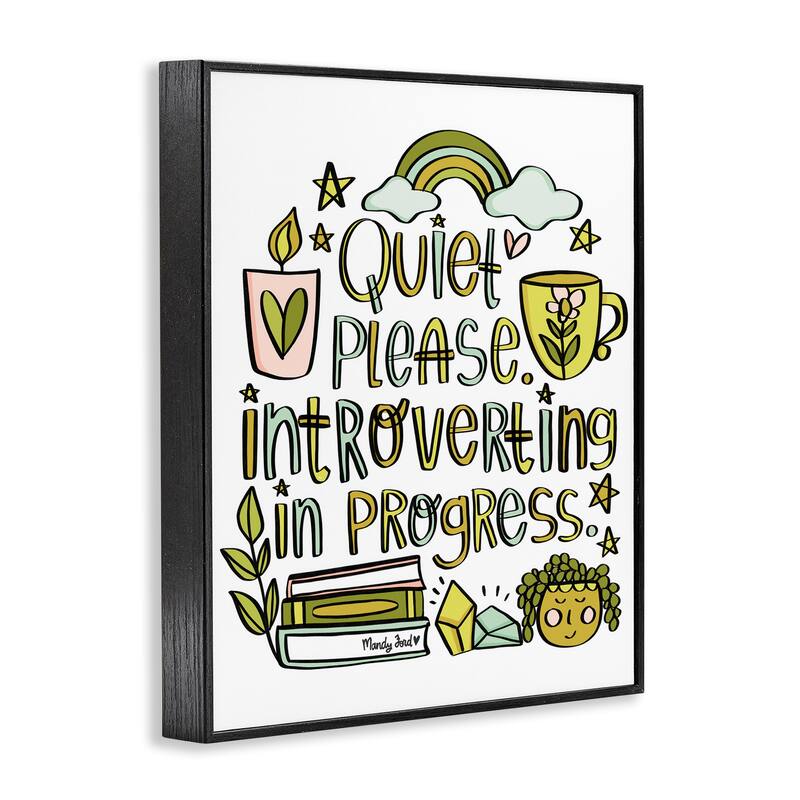 Stupell Introverting In Progress Framed Giclee Art Design By Mandy Ford Art + Illustration