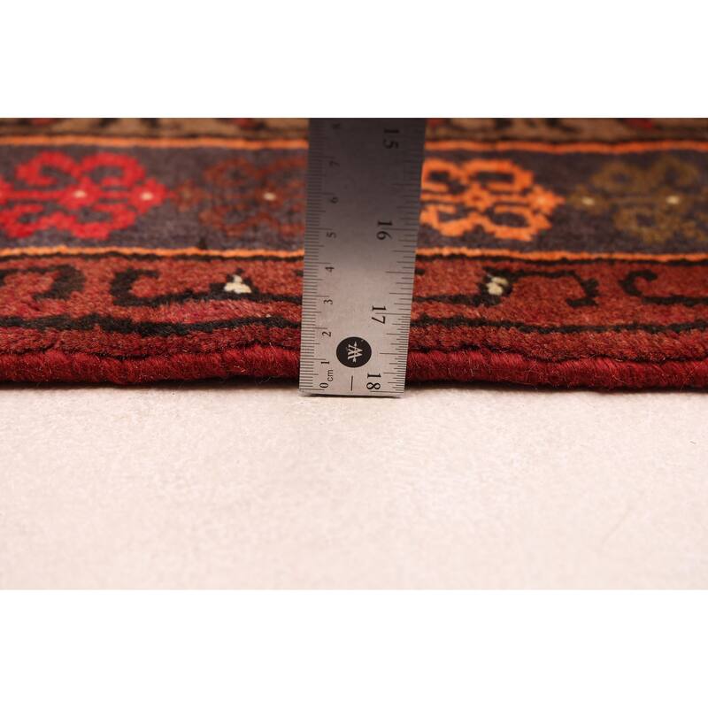 ECARPETGALLERY Hand-knotted Andelz Red Wool Rug - 3'2 x 5'1