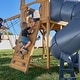 preview thumbnail 8 of 13, Backyard Discovery Dover Bay Spruce Swing Set, Tube Slide, Clubhouse