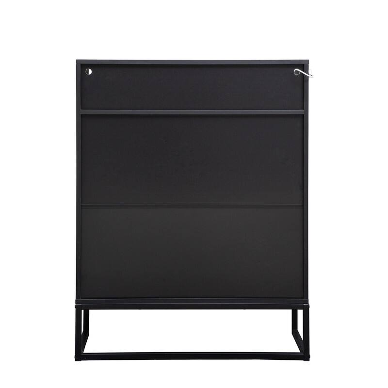 Entryway Shoe Storage Cabinet with 5-Tier Storage Space,Modern Shoe Organizer with Open Shelves