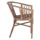 preview thumbnail 13 of 14, SAFAVIEH Adriana Rattan Accent Chairs (Set of 2) - 22.8" W x 23.6" L x 30.3" H