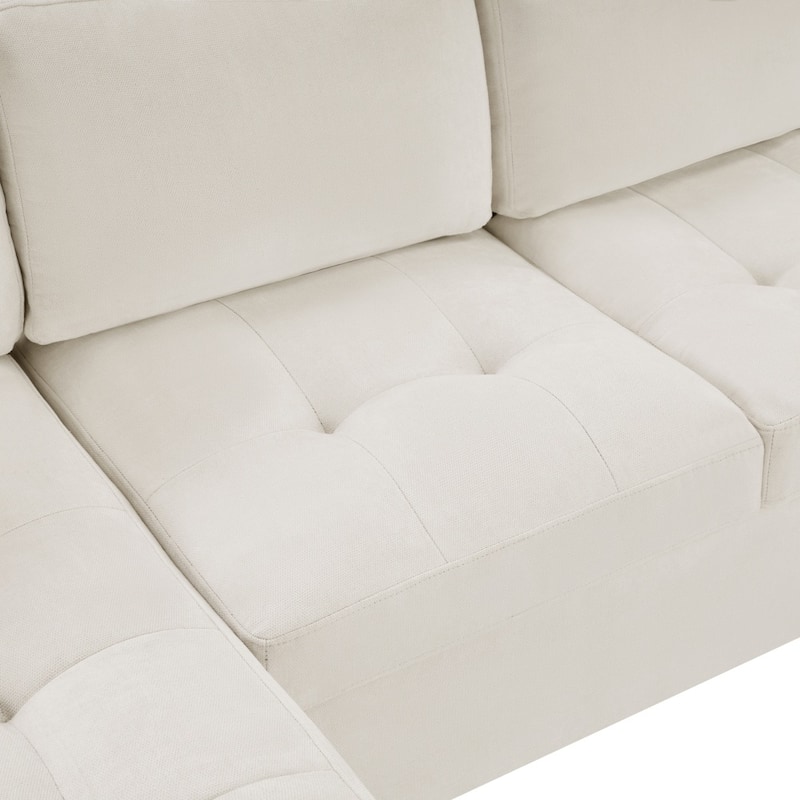 115.7" Modern Corner Oversized Sectional Sofa with Built-in Cup Holders and USB Ports