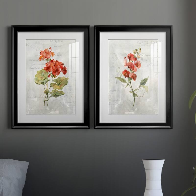 Linen Geranium Premium Framed Print - Ready to Hang