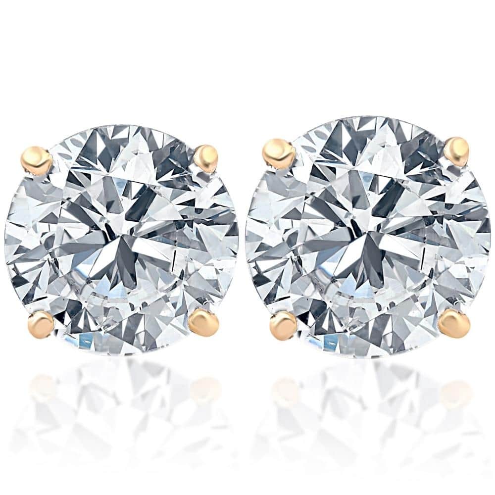 Bliss Diamond 1 3/4ct Diamond Studs Yellow Gold