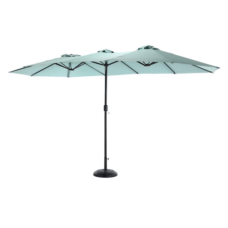 14.8 ft. x 8.8 ft. Market Double-Sided Outdoor Patio Umbrella w/Crank