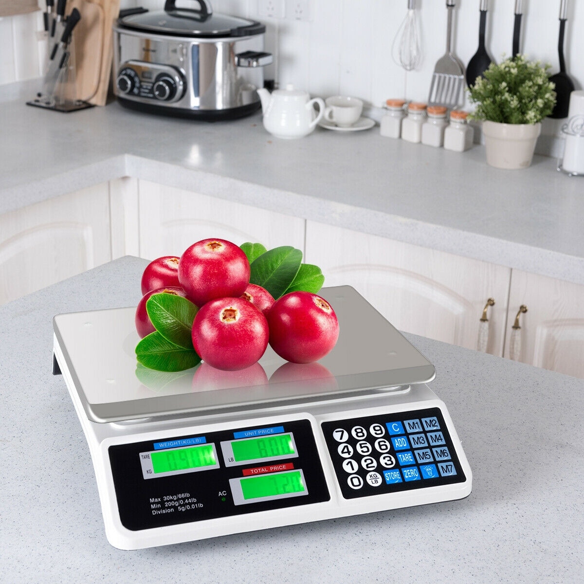 Curtis Stone ~ KITCHEN WEIGHT SCALE ~ BATTERY FREE TECHNOLOGY