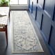 SAFAVIEH Madison Diederike Boho Medallion Distressed Rug - 2'2" x 6' Runner - Ivory/Grey