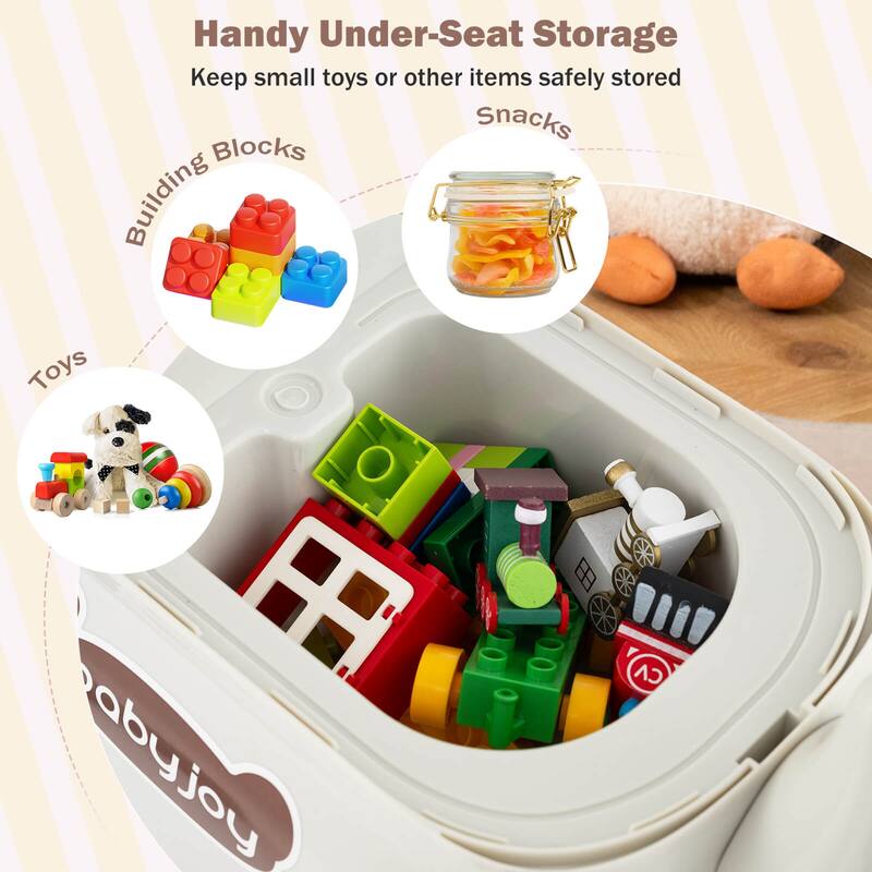 Babyjoy Ride on Toy Baby Dinosaur Sliding Car with4 Universal Casters - See Details