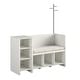 preview thumbnail 1 of 8, Avenue Greene Samuel Storage Bench and Coat Rack White