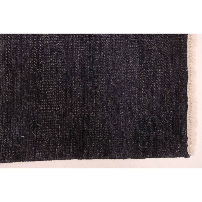 ECARPETGALLERY Hand-knotted Pak Finest Gabbeh Dark Navy Wool Rug - 8'0 x 9'10