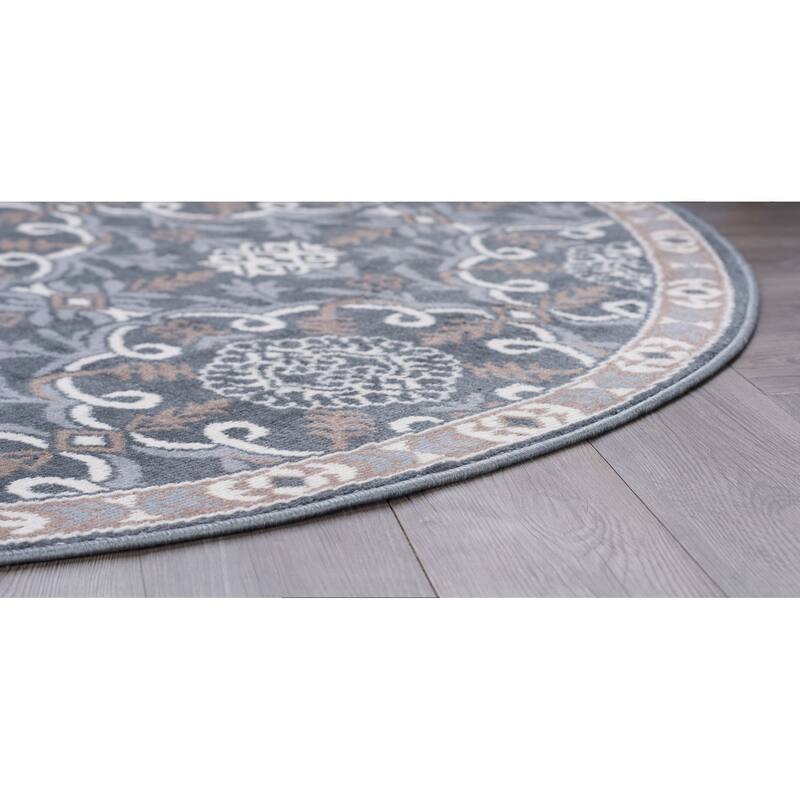 Hamilton Traditional Damask Indoor Area Rug