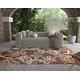 preview thumbnail 1 of 6, Domani Trails Boho Floral Indoor/ Outdoor Rug
