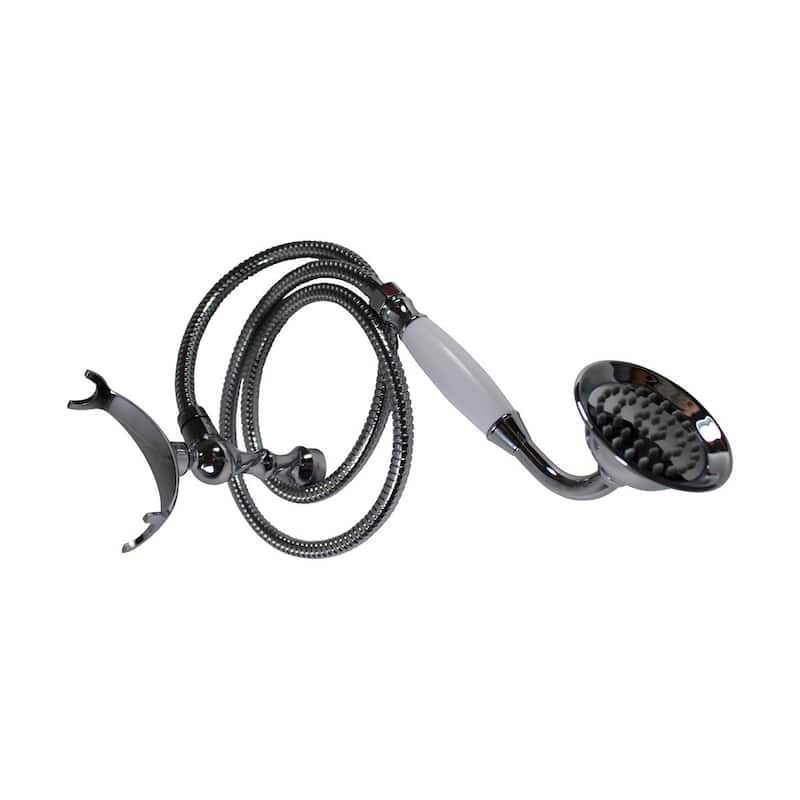 Handheld Telephone Shower Head Set With 58in Flex Hose Chrome Renovators Supply