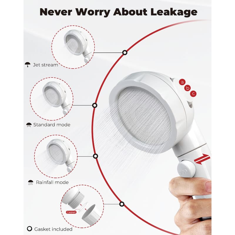 CAMPLUX 1.32 GPM 34,000 BTU Outdoor Portable Propane Tankless Water Heater, White