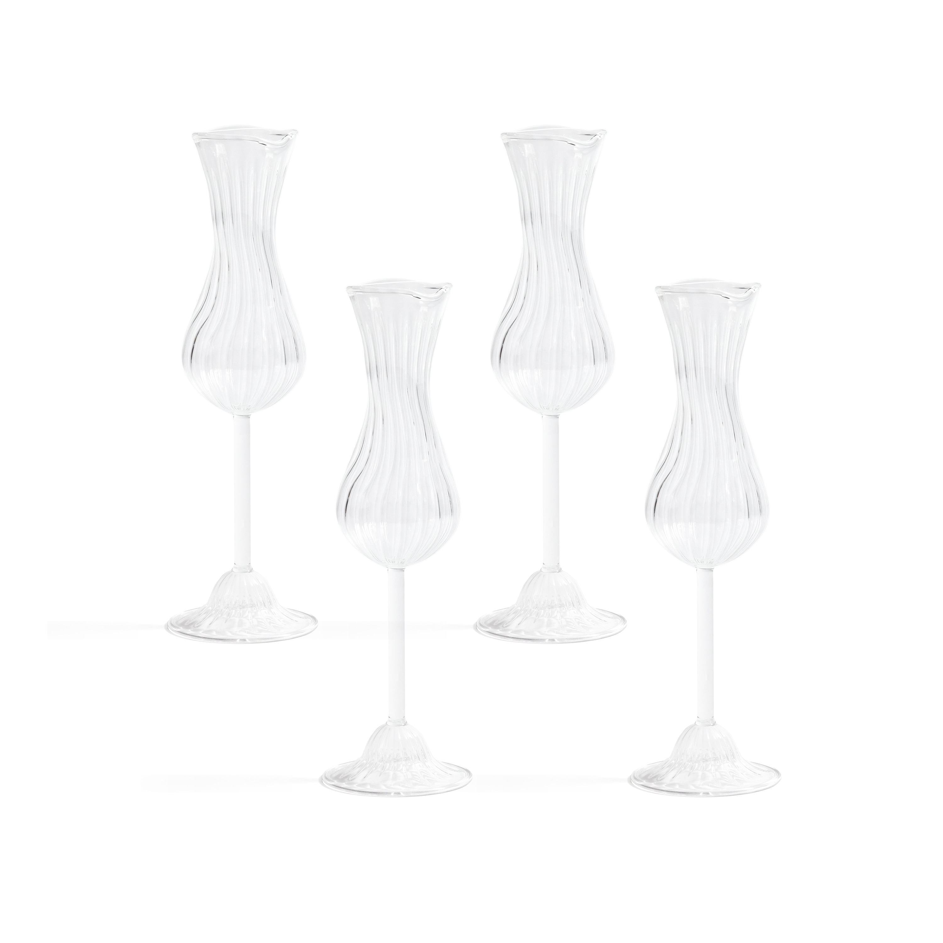 Mignon Champagne Glasses, Set of 4