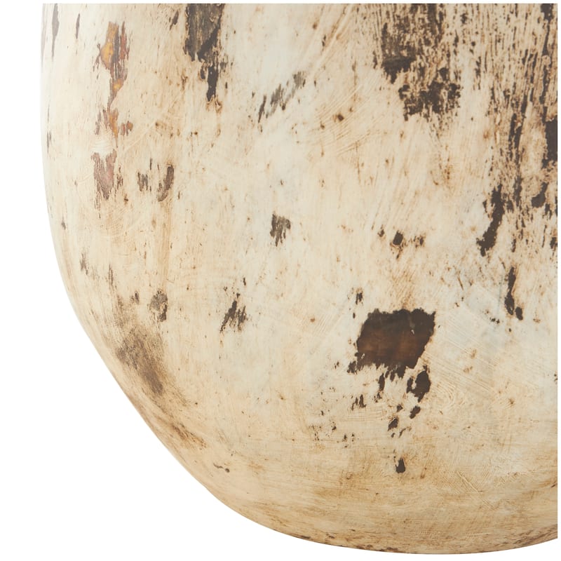 Brown Ceramic Antique Style Distressed Decorative Vase