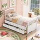 preview thumbnail 21 of 21, Twin Solid Pine Storage Bed with 6 Drawers - Sturdy Slat Support