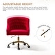 preview thumbnail 10 of 109, Modern Velvet Tufted Office Chair with Gold Metal Base by HULALA HOME