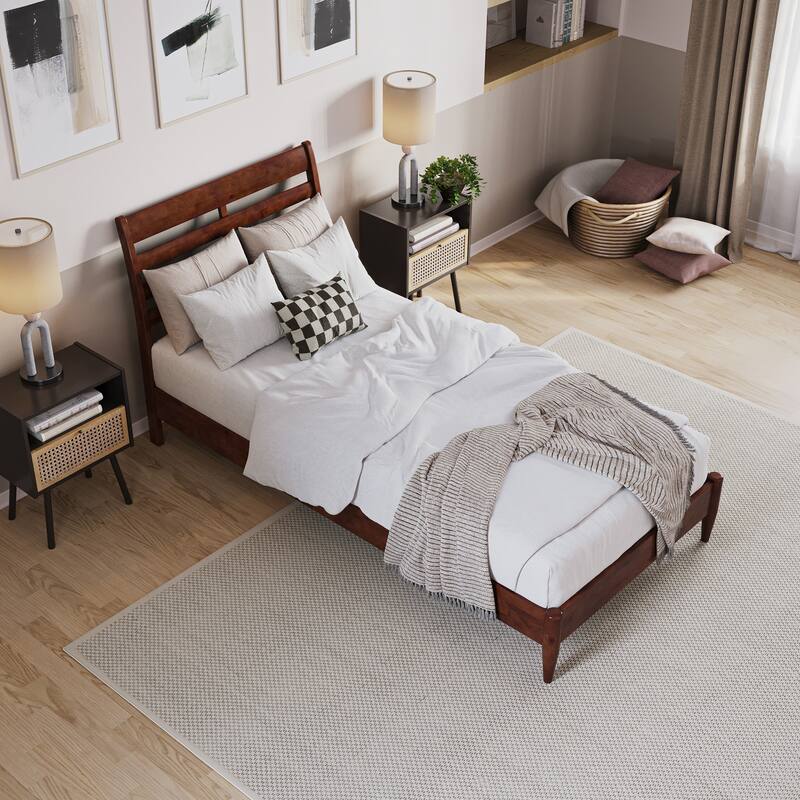 Savannah Solid Wood Low Profile Platform Bed